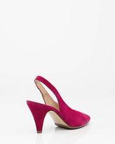 Thumbnail for your product : Le Château Italian-Made Leather Pointy Toe Slingback