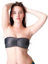Thumbnail for your product : American Apparel RSAC304 Shiny Ruched Front Tube Bra