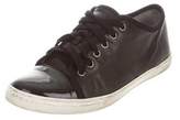 Thumbnail for your product : Lanvin Leather Low-Top Sneakers