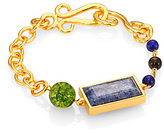 Thumbnail for your product : Stephanie Kantis Monte Carlo Lapis, Tiger's Eye & Green Quartz Chain Bracelet