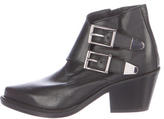 Thumbnail for your product : Barbara Bui Leather Pointed-Toe Ankle Boots