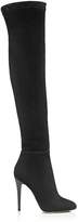 Thumbnail for your product : Jimmy Choo Turner Black Suede and Stretch Suede Over the Knee Boots