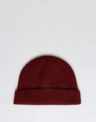 Johnstons of Elgin 100% Cashmere Beanie in Berry