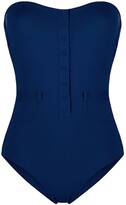 Thumbnail for your product : Eres Button-Plaquet Strapless One-Piece