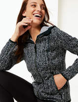 Thumbnail for your product : M&S CollectionMarks and Spencer Herringbone Printed Fleece Jacket