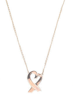Tiffany & Co. Paloma Picasso Sterling Silver Loving Heart Pendant Necklace