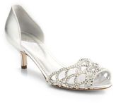Thumbnail for your product : Sergio Rossi Crystal-Coated Metallic Leather Sandals
