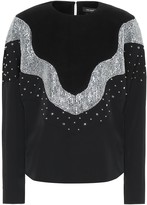 Thumbnail for your product : Isabel Marant Valia embellished wool top