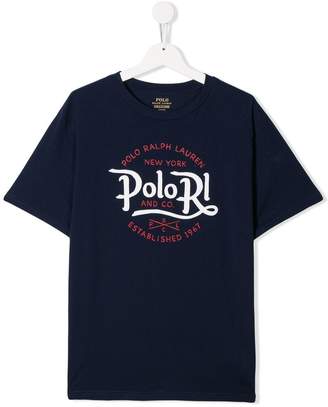 Ralph Lauren Kids TEEN Polo print T-shirt