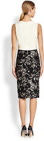 Thumbnail for your product : Carolina Herrera Lace-Skirt Dress