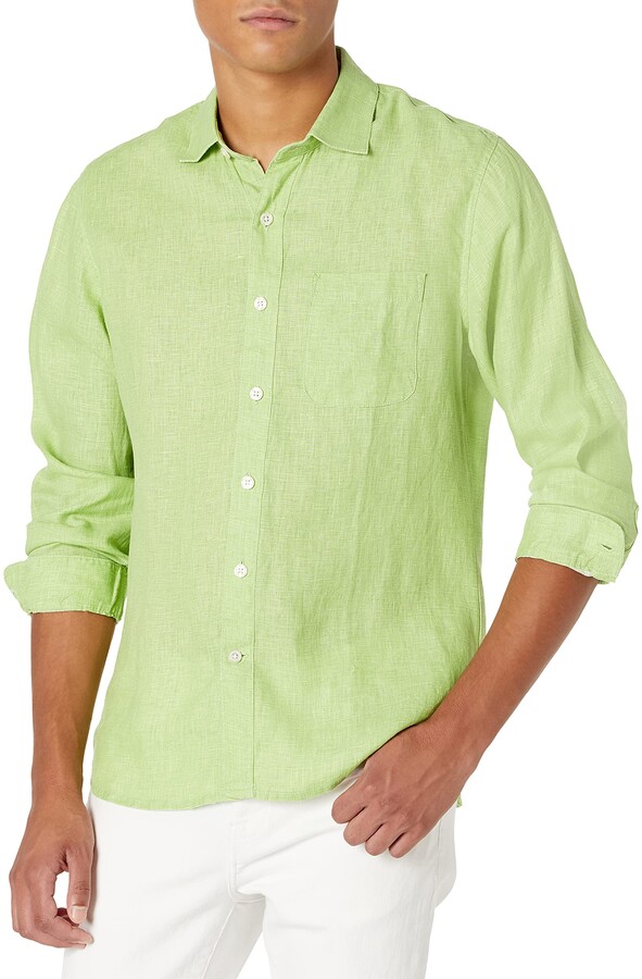 Mens Lime Green Collar Shirt | Shop the world's largest collection 