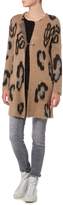 Thumbnail for your product : Oui Oversized leopard print cardigan