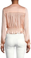 Thumbnail for your product : BCBGeneration Crinkle Smocked Shirt Style Top