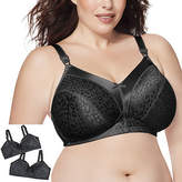 Thumbnail for your product : Just My Size 2-Pack Wireless Comfort Full Coverage Bra-Mjp196