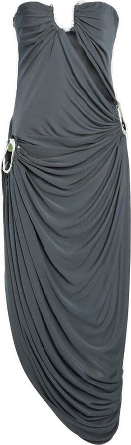 CHRISTOPHER ESBER Orica Ruched Jersey Strapless Dress