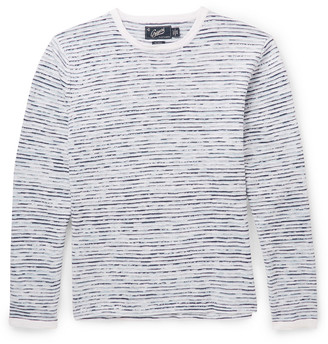 Grayers Peter Slubbed Linen and Cotton-Blend Sweater