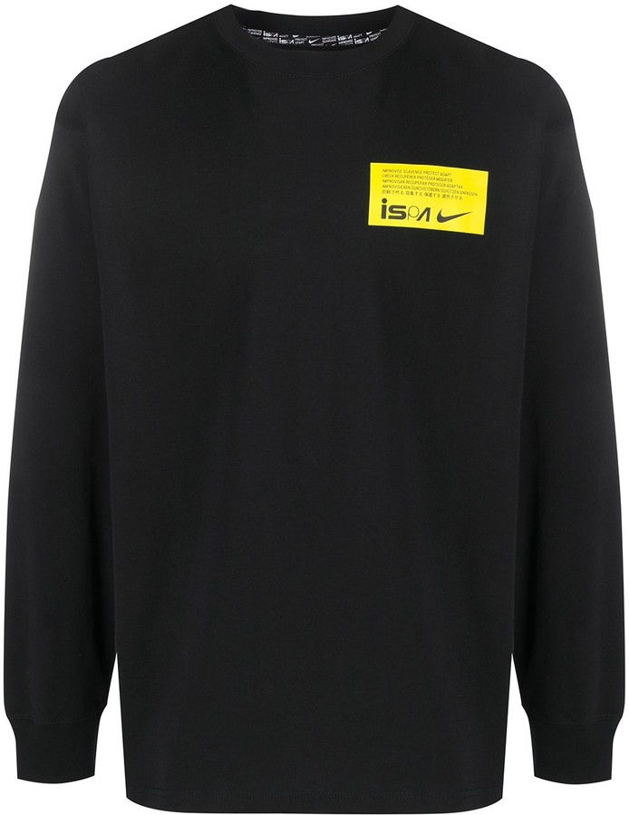 nike logo print sweatshirt