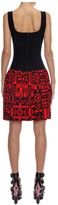 Thumbnail for your product : Alexander McQueen Patchwork Pleated Jacquard Knit Mini Dress