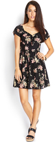 Thumbnail for your product : Forever 21 CONTEMPORARY Retro Knotted Floral Dress