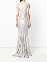 Thumbnail for your product : Talbot Runhof V-Neck Ruched Gown