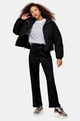 Topshop PETITE Black Slim Straight Sweatpants - ShopStyle Activewear Pants