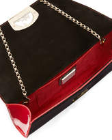 Thumbnail for your product : Christian Louboutin Vero Dodat Flap Patent Clutch Bag, Leopard/Black