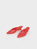 Thumbnail for your product : Charles & Keith See-Through Effect Pointed Toe Mules