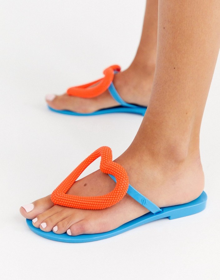 melissa heart flip flops