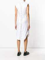 Thumbnail for your product : Thom Browne Lace-up Back Sleeveless Button Down Point Collar Shirtdress In Oxford