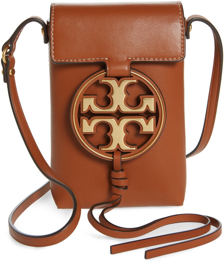 Tory Burch Miller Leather Phone Crossbody Bag - ShopStyle