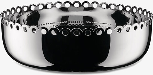 Alessi Silver Edges Perforated Stainless-Steel Basket 21 cm 1 Size