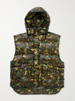 Camouflage-Print Quilted Shell 