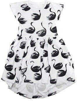 NEW Dress Swan print Girl's by Lycorne