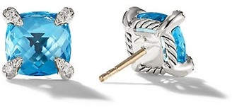 David Yurman Chatelaine Stud Earrings with Gemstone & Diamonds/9mm