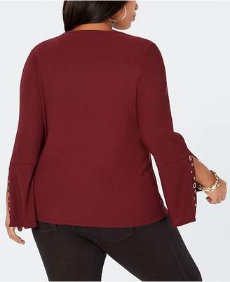 INC International Concepts Plus Size Embellished Top, Created for Macy's