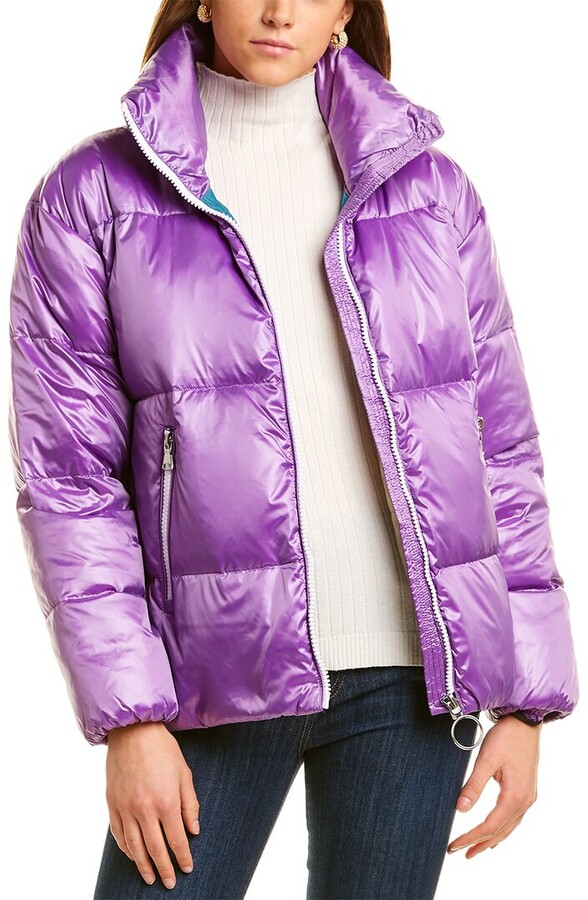 womens purple puffer jacket