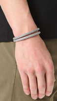 Thumbnail for your product : Miansai Sterling Silver Ipsum Wrap Bracelet