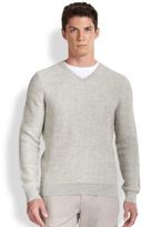 Thumbnail for your product : Vince Herringbone Wool & Alpaca Sweater