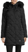 Thumbnail for your product : Kenneth Cole New York Diamond-Quilt Down Walker Coat with Faux Fur
