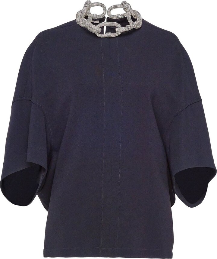 Stella McCartney Embellished Chain Short-Sleeve Top