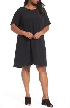 Eileen Fisher Plus Size Women's Tencel Blend Jersey Shift Dress