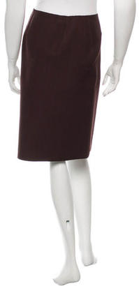 Prada Wool Pinstripe Skirt
