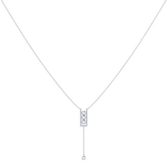Lmj Traffic Light Lariat Necklace In Sterling Silver