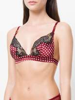 Thumbnail for your product : Stella McCartney polka dot lace bra