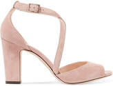 Jimmy Choo - Carrie 85 Suede Sandals 