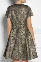 Thumbnail for your product : ALICE by Temperley Venice metallic snake-jacquard dress