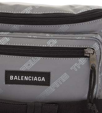 Balenciaga Power Of Dreams Print Belt Bag - Mens - Grey