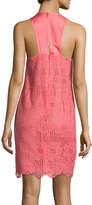 Thumbnail for your product : Trina Turk Felisha Sleeveless Floral Lace Shift Dress, Pink
