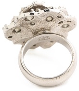 Thumbnail for your product : What Goes Around Comes Around Vintage Chanel Crystal Flower Ring