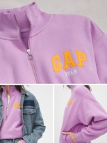 Thumbnail for your product : Gap Logo Half-Zip Funnel-Neck Sweatshirt